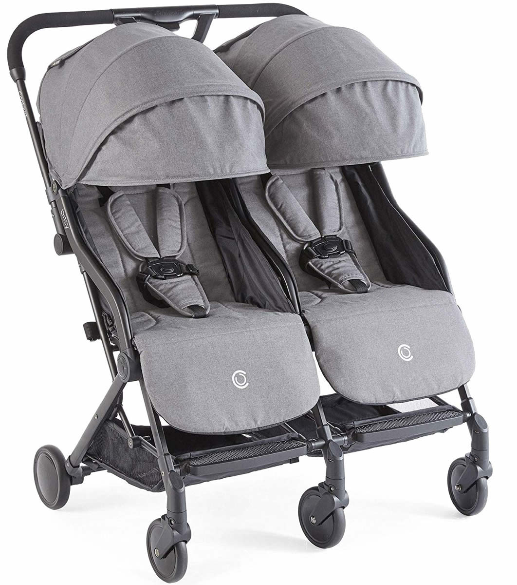 Contours Bitsy Double Stroller - Granite Gray