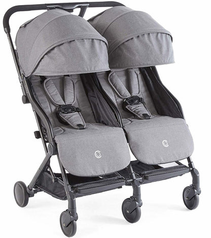 Contours Bitsy Double Stroller - Granite Gray