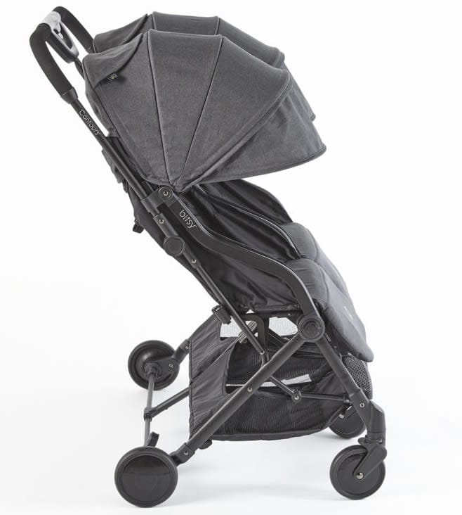 Contours Bitsy Double Stroller - Granite Gray