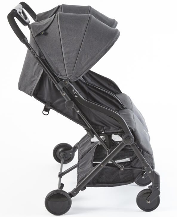 Contours Bitsy Double Stroller - Granite Gray