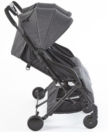 Contours Bitsy Double Stroller - Granite Gray