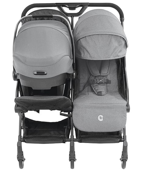 Contours Bitsy Double Stroller - Granite Gray