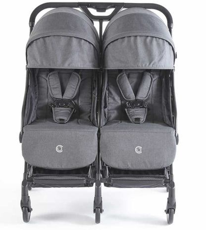 Contours Bitsy Double Stroller - Midnight Grey - zt021-mdn1