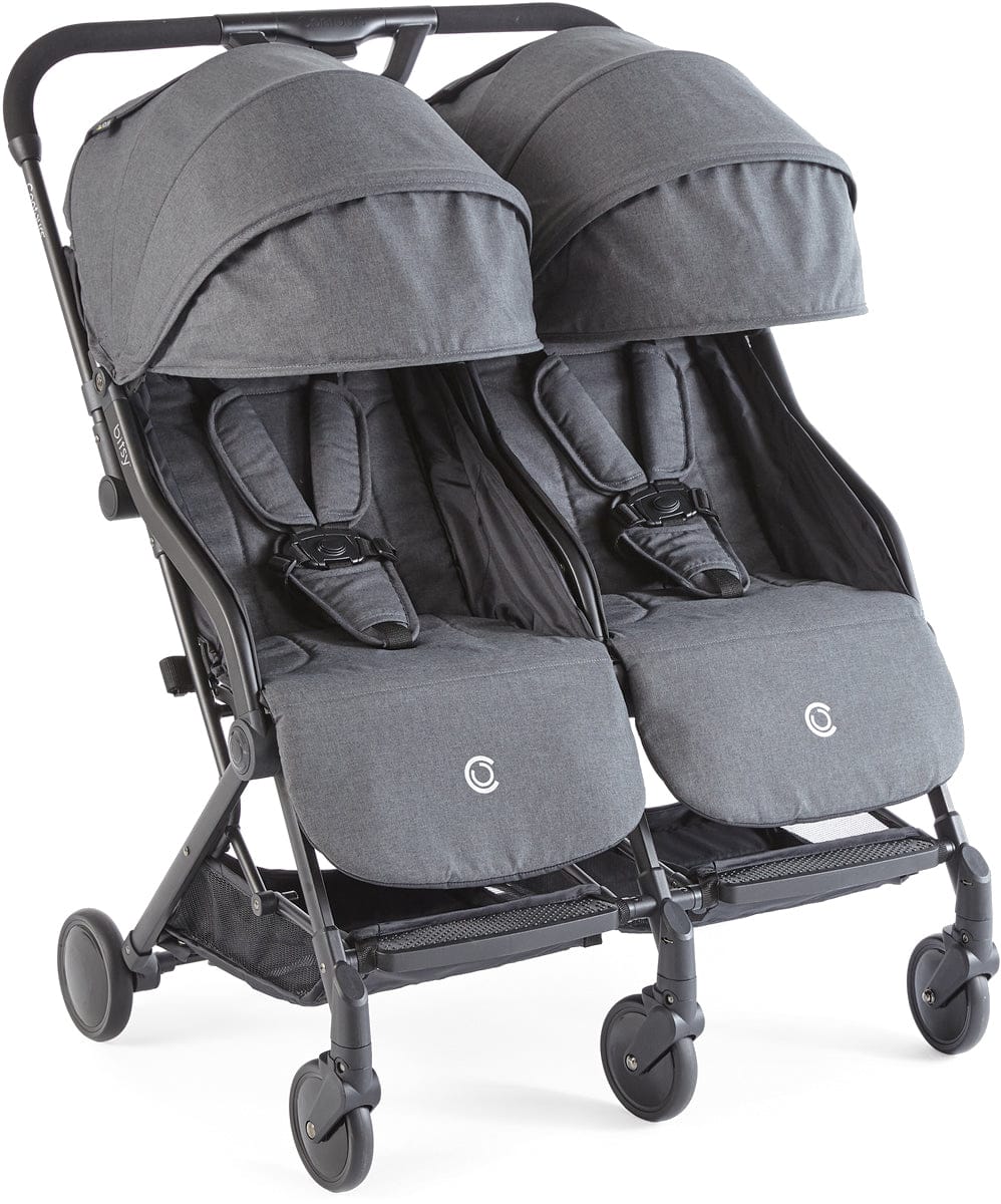 Contours Bitsy Double Stroller - Midnight Grey - zt021-mdn1