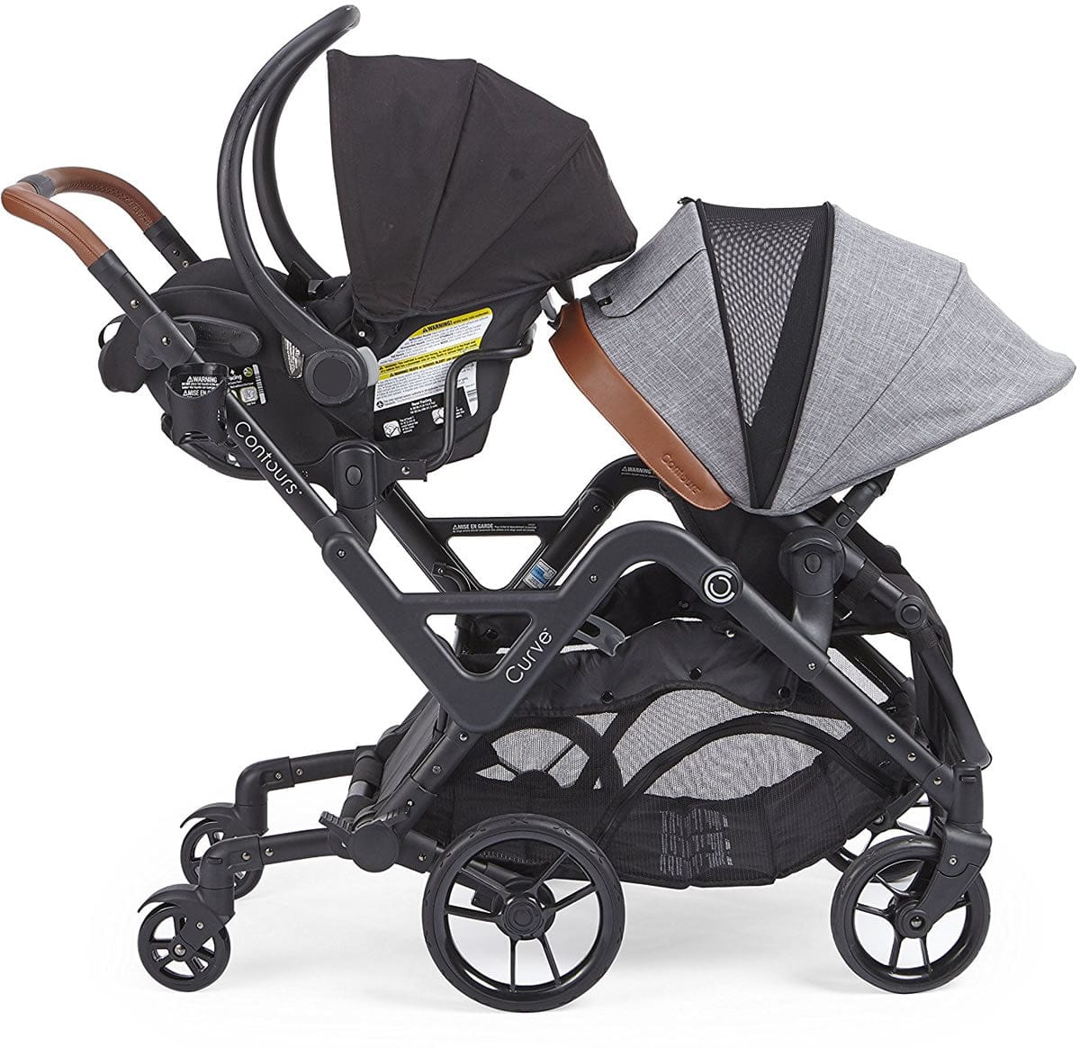 Contours Curve Double Stroller - Graphite Gray - ZT020-GRA1