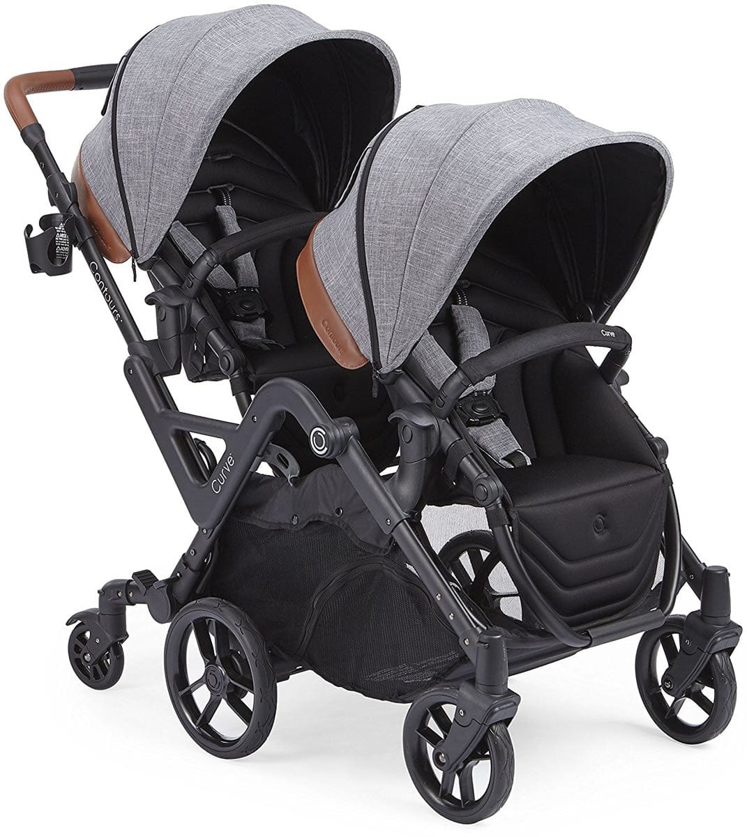 Contours Curve Double Stroller - Graphite Gray