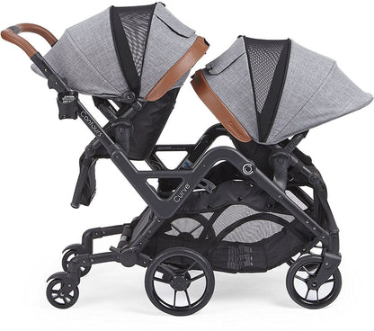 Contours Curve Double Stroller - Graphite Gray