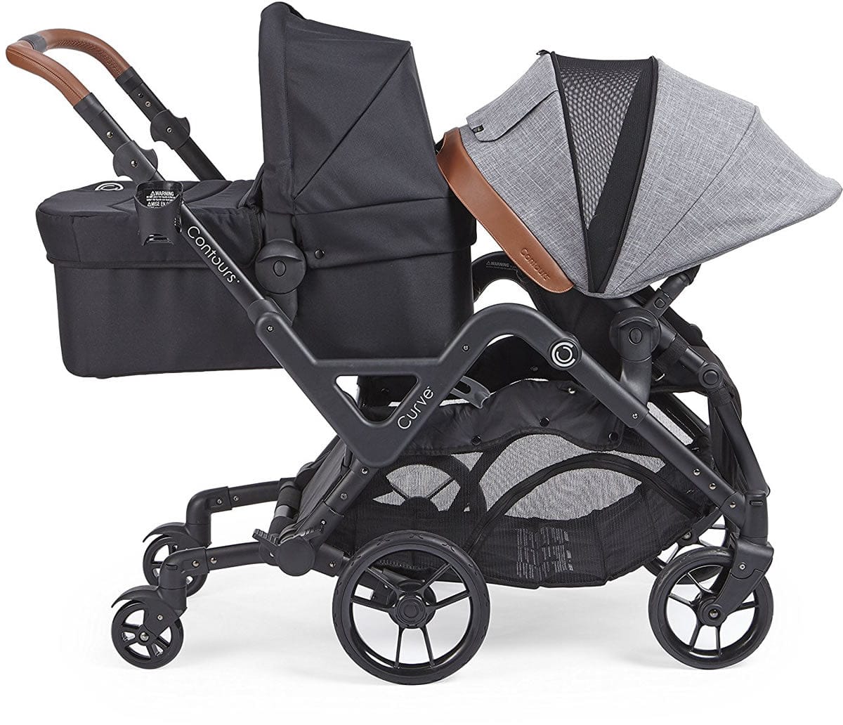 Contours Curve Double Stroller - Graphite Gray