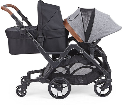 Contours Curve Double Stroller - Graphite Gray