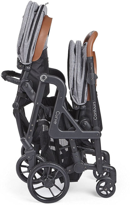Contours Curve Double Stroller - Graphite Gray