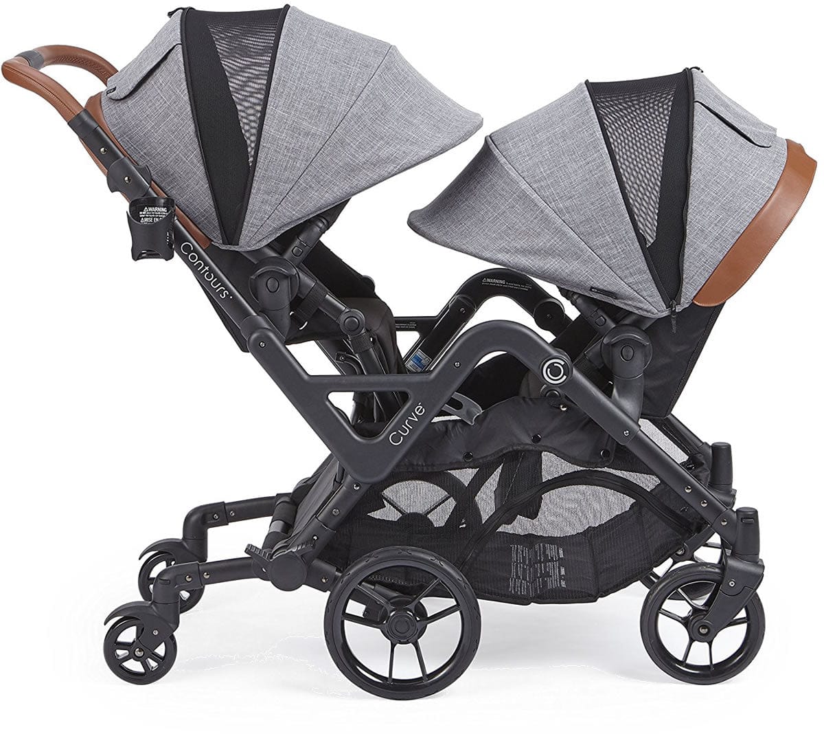 Contours Curve Double Stroller - Graphite Gray