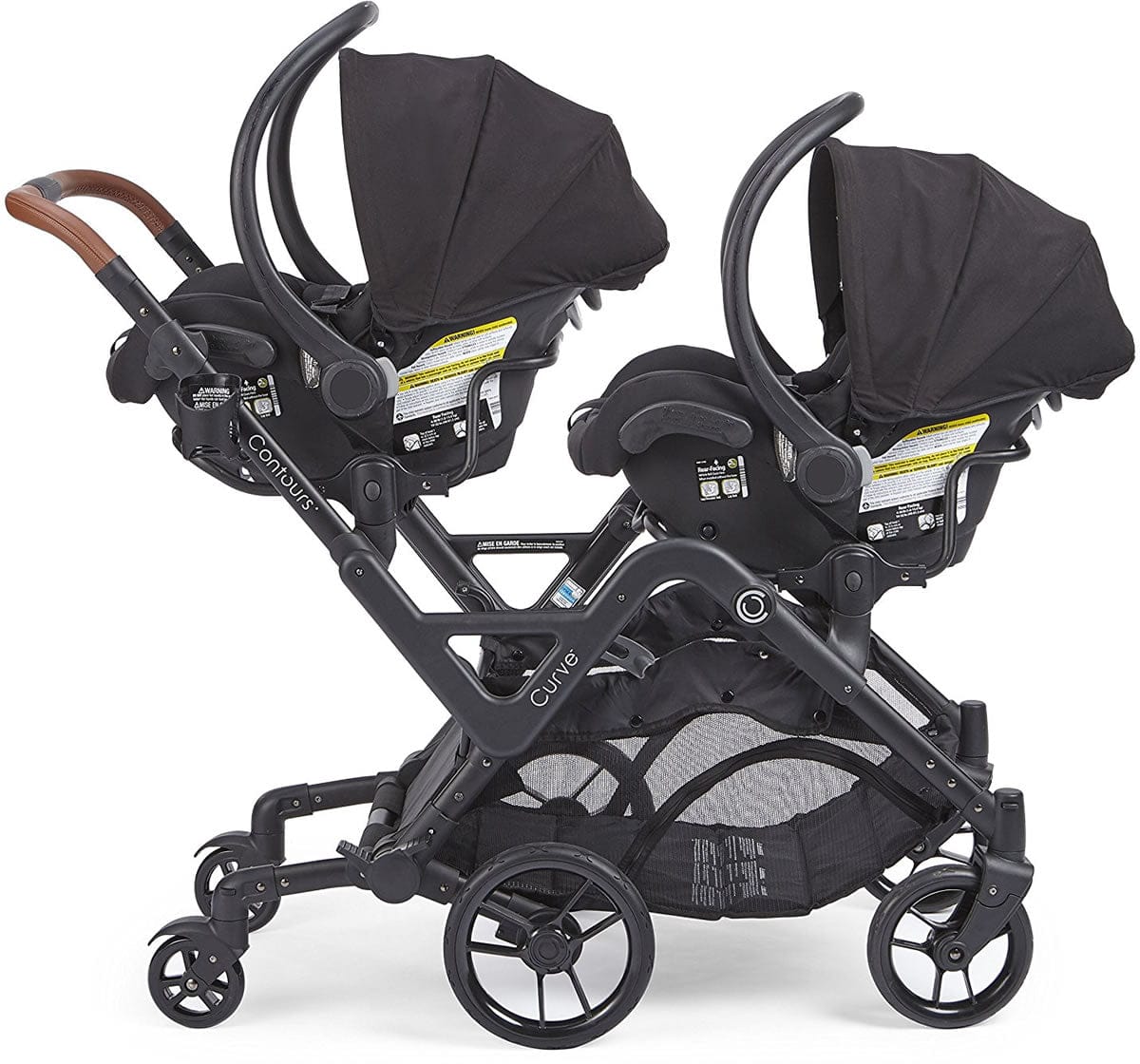 Contours Curve Double Stroller - Graphite Gray
