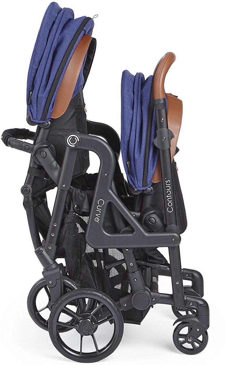 Contours Curve Double Stroller - Indigo Blue - ZT020-IND1