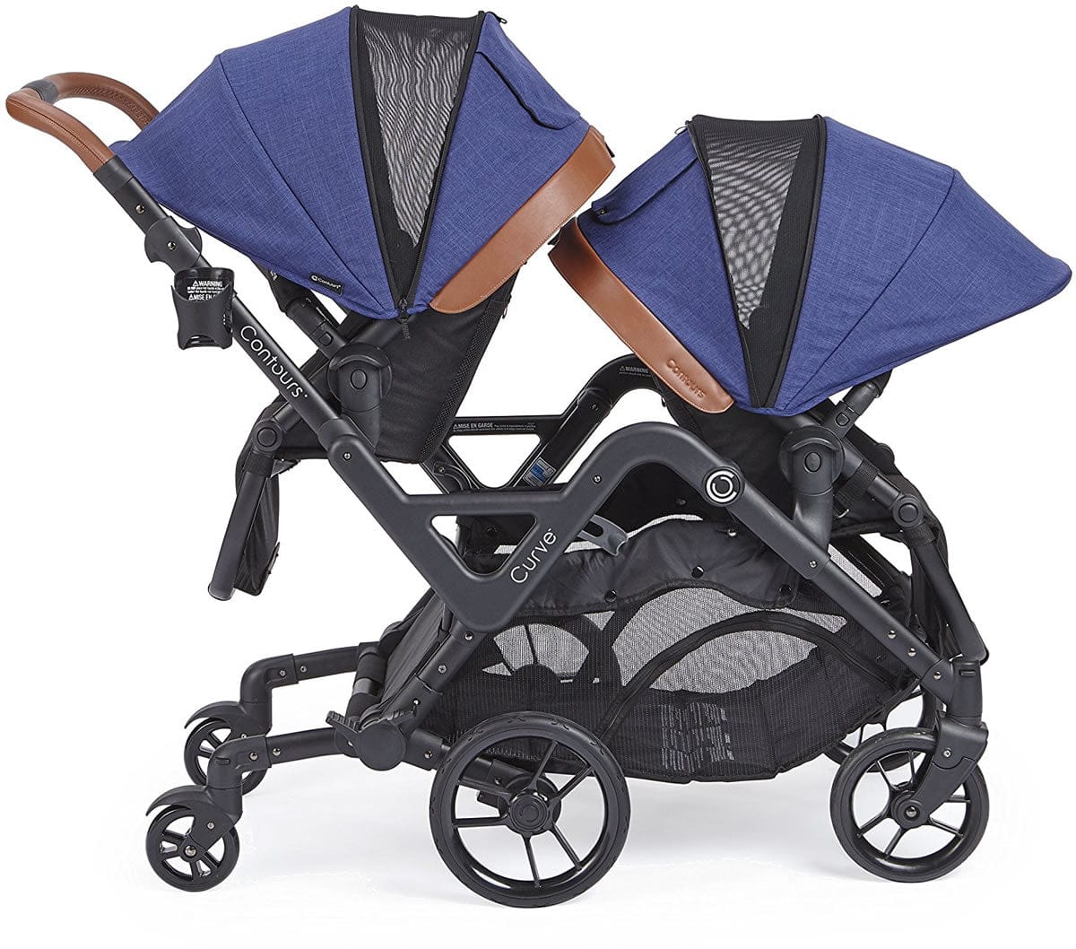 Contours Curve Double Stroller - Indigo Blue - ZT020-IND1