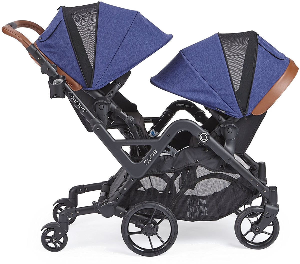 Contours Curve Double Stroller - Indigo Blue - ZT020-IND1