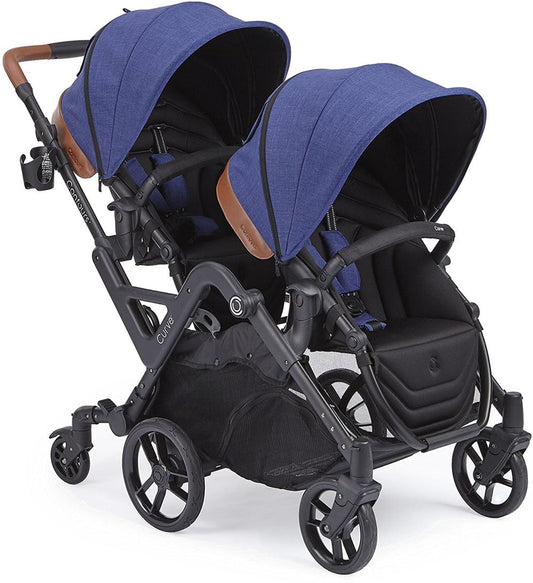 Contours Curve Double Stroller - Indigo Blue - ZT020-IND1
