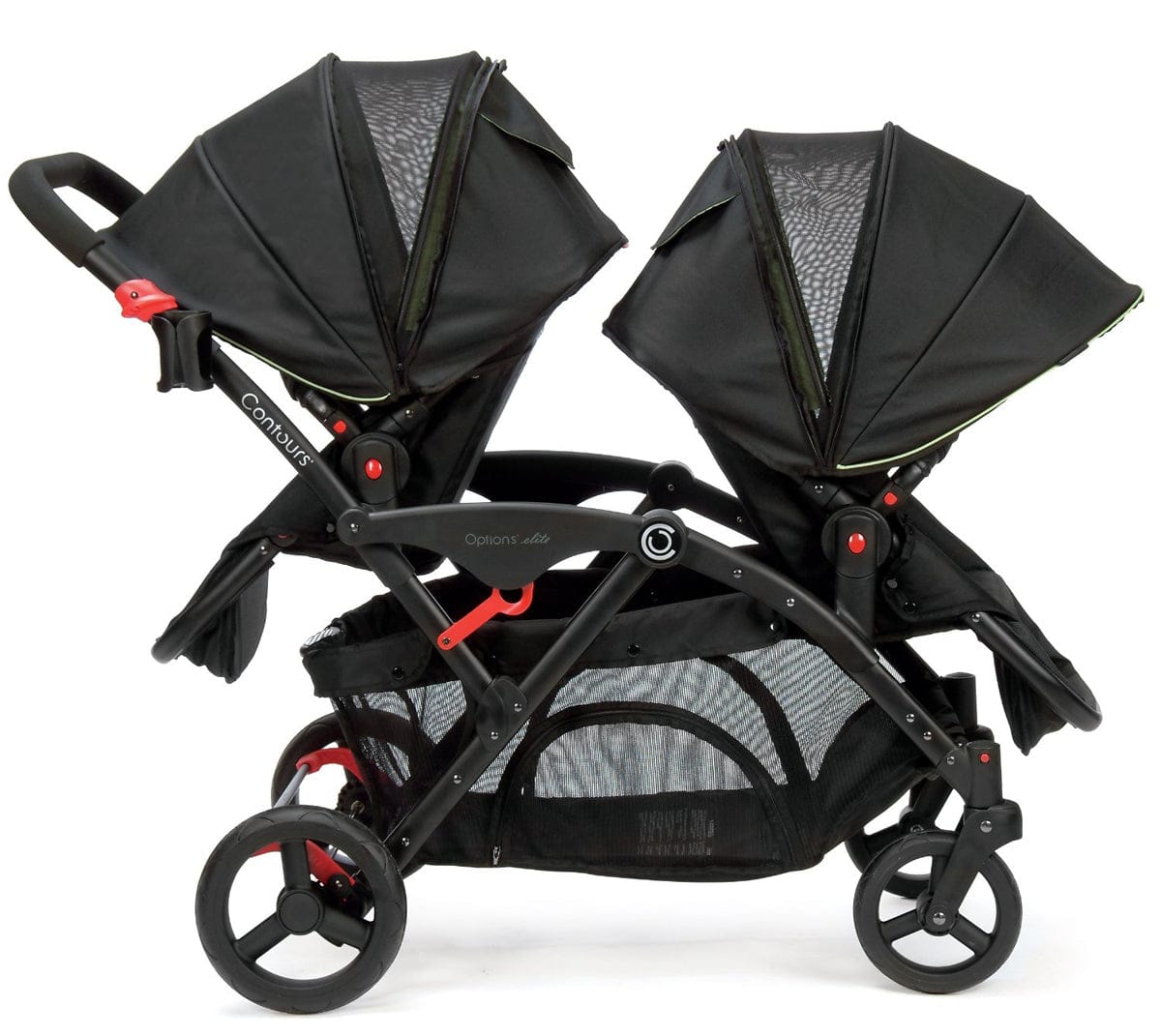 Contours Options Elite Tandem Stroller - Envy Green - ZT015-ENV1