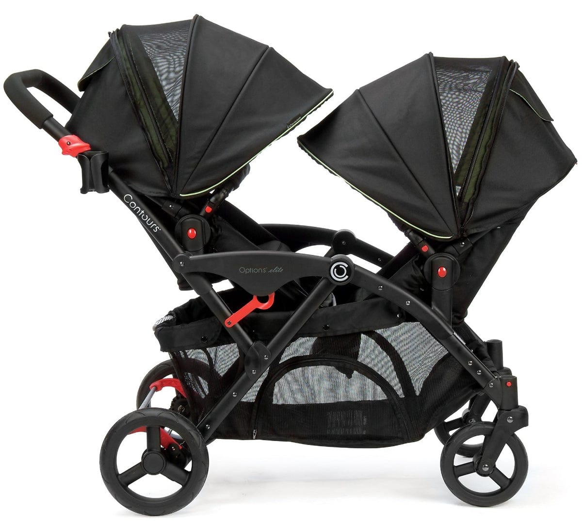 Contours Options Elite Tandem Stroller - Envy Green - ZT015-ENV1