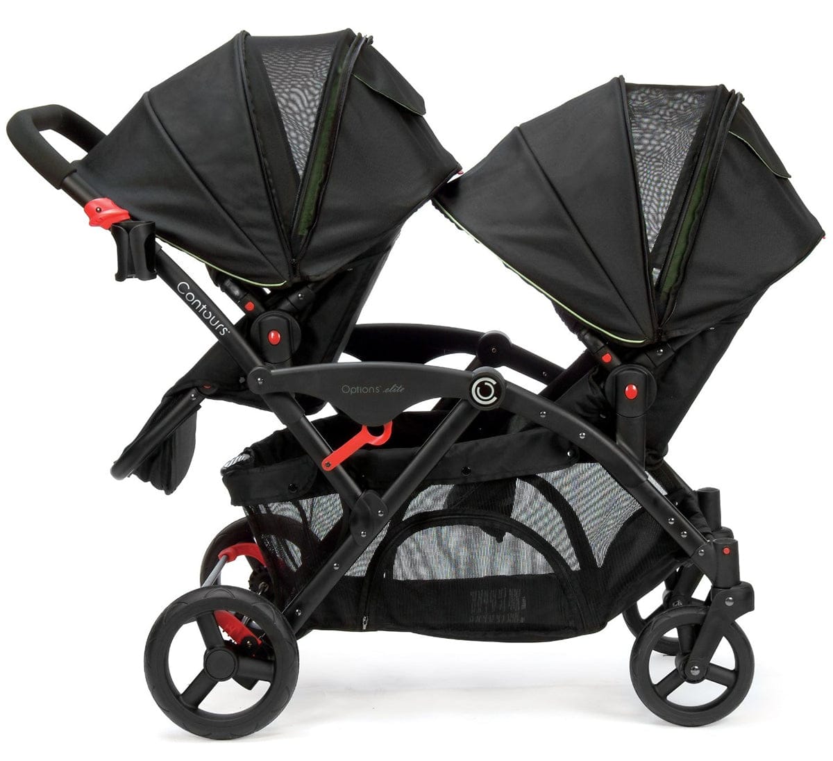 Contours Options Elite Tandem Stroller - Envy Green - ZT015-ENV1