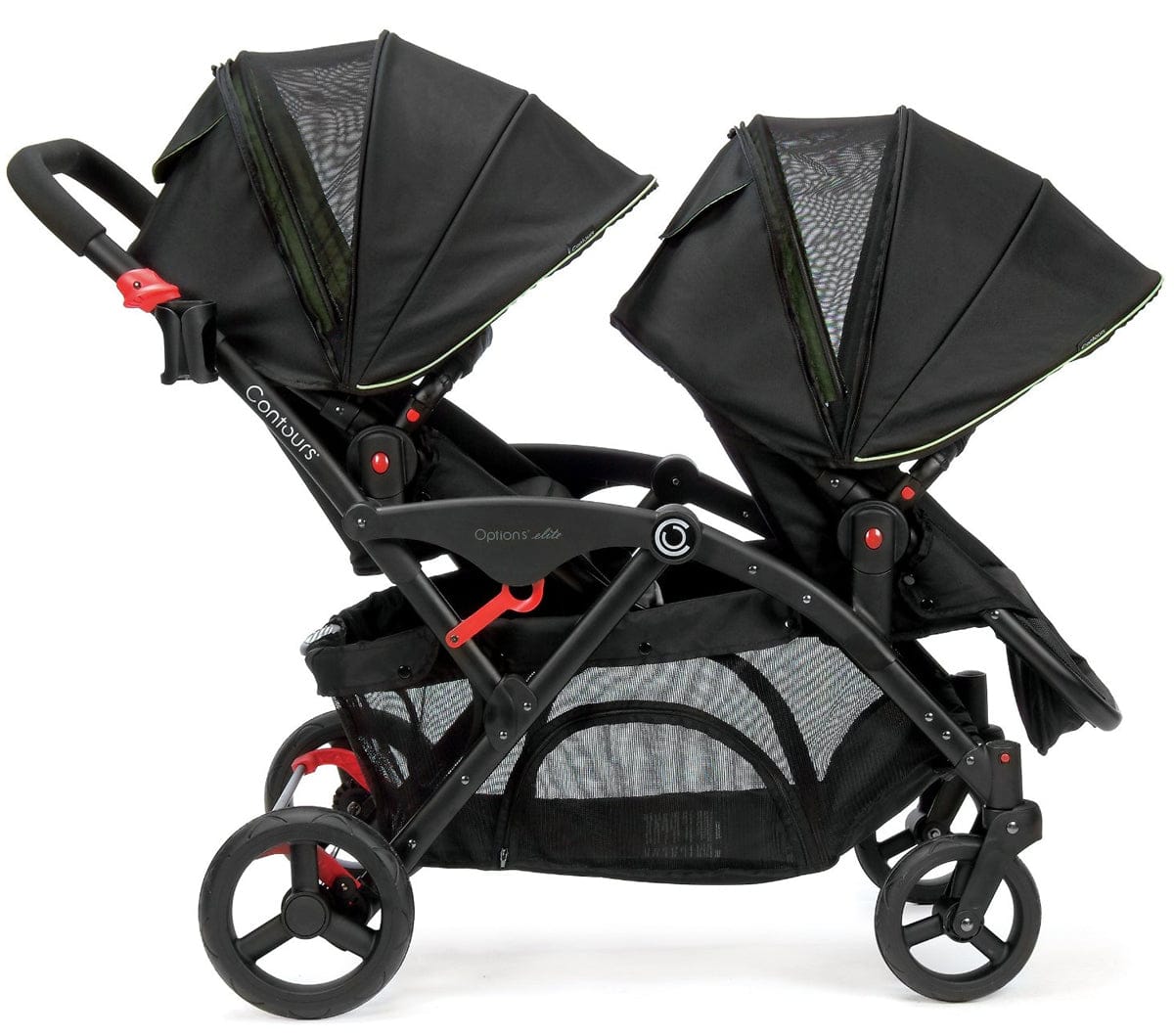 Contours Options Elite Tandem Stroller - Envy Green - ZT015-ENV1