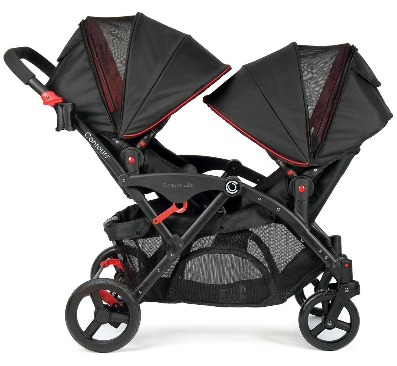 Contours Options Elite Tandem Stroller - Red Velvet - ZT015-RDV1