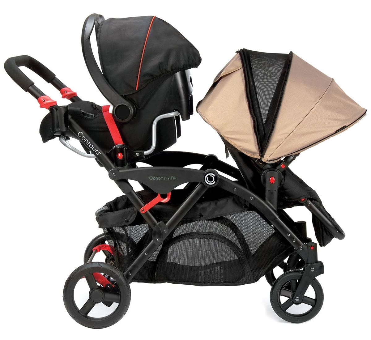 Contours Options Elite Tandem Stroller - Sand - ZT015-SND1