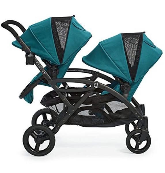 Contours Options Elite Tandem Stroller - Aruba Teal