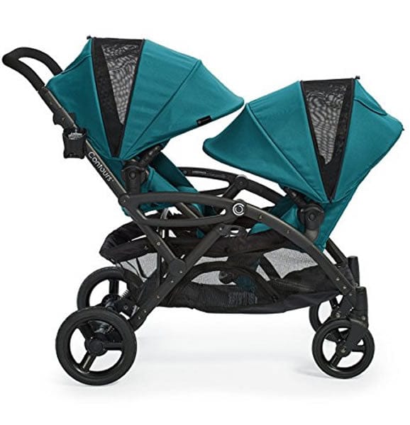 Contours Options Elite Tandem Stroller - Aruba Teal