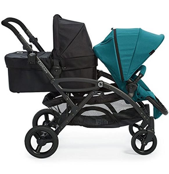 Contours Options Elite Tandem Stroller - Aruba Teal