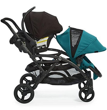 Contours Options Elite Tandem Stroller - Aruba Teal