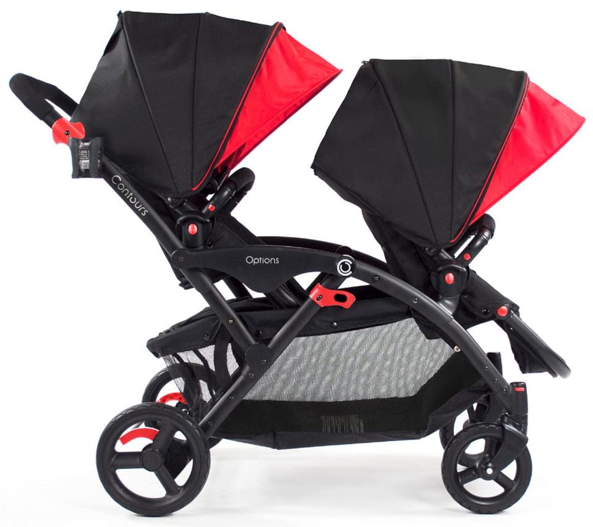 Contours Options Tandem Stroller - Red Velvet