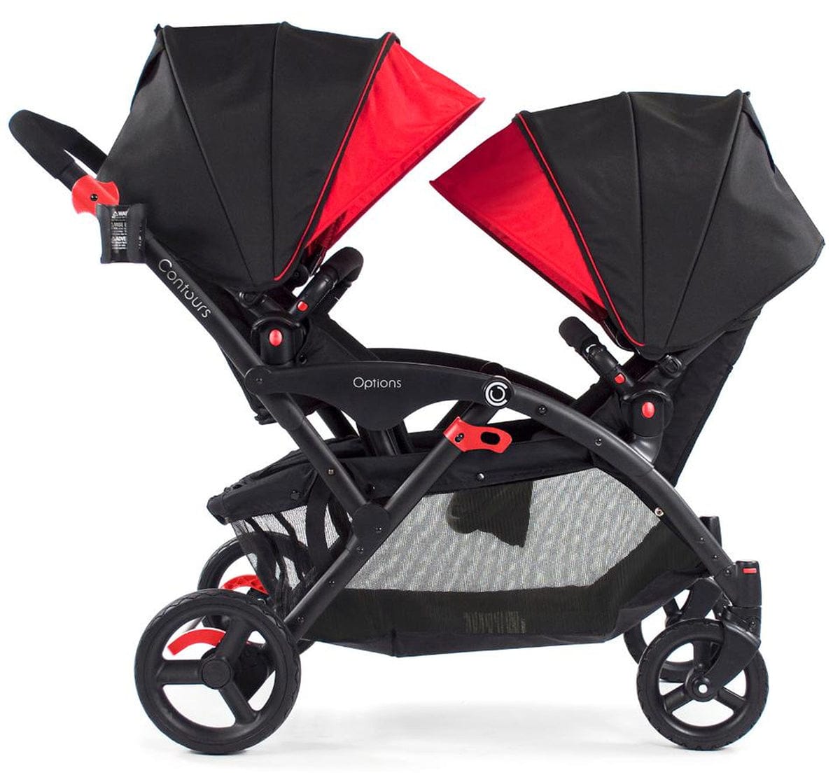 Contours Options Tandem Stroller - Red Velvet