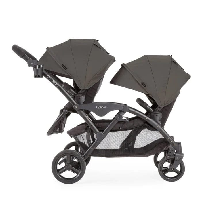 Contours Options V2 Double Stroller - Greige - ZT030-GRG1