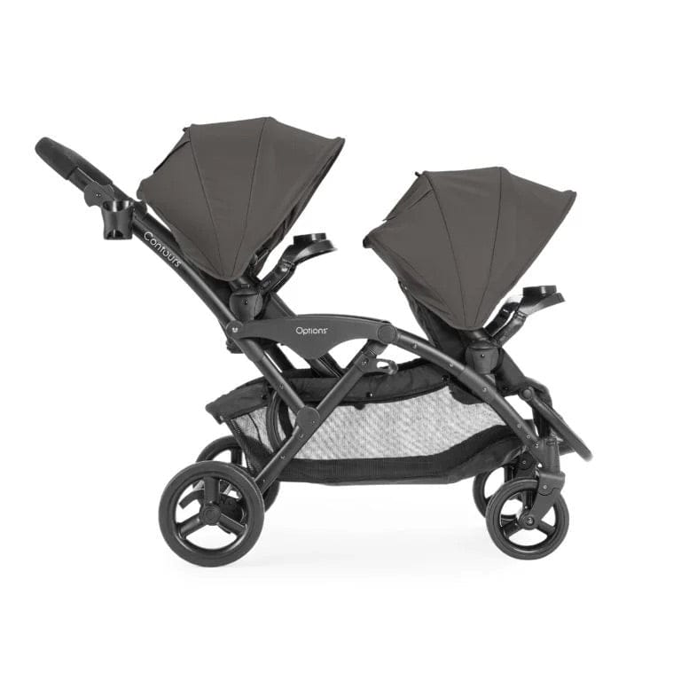 kolcraft options double stroller Contours Options V2 Lightweight Inline Tandem Double Stroller with Reversible Seats, Greige