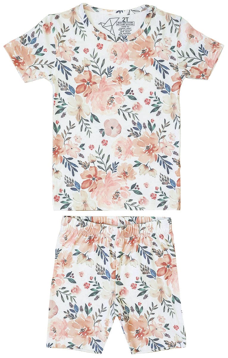 Copper Pearl 2 Piece Short Sleeve Pajamas - Autumn, 12M - X003KN003R