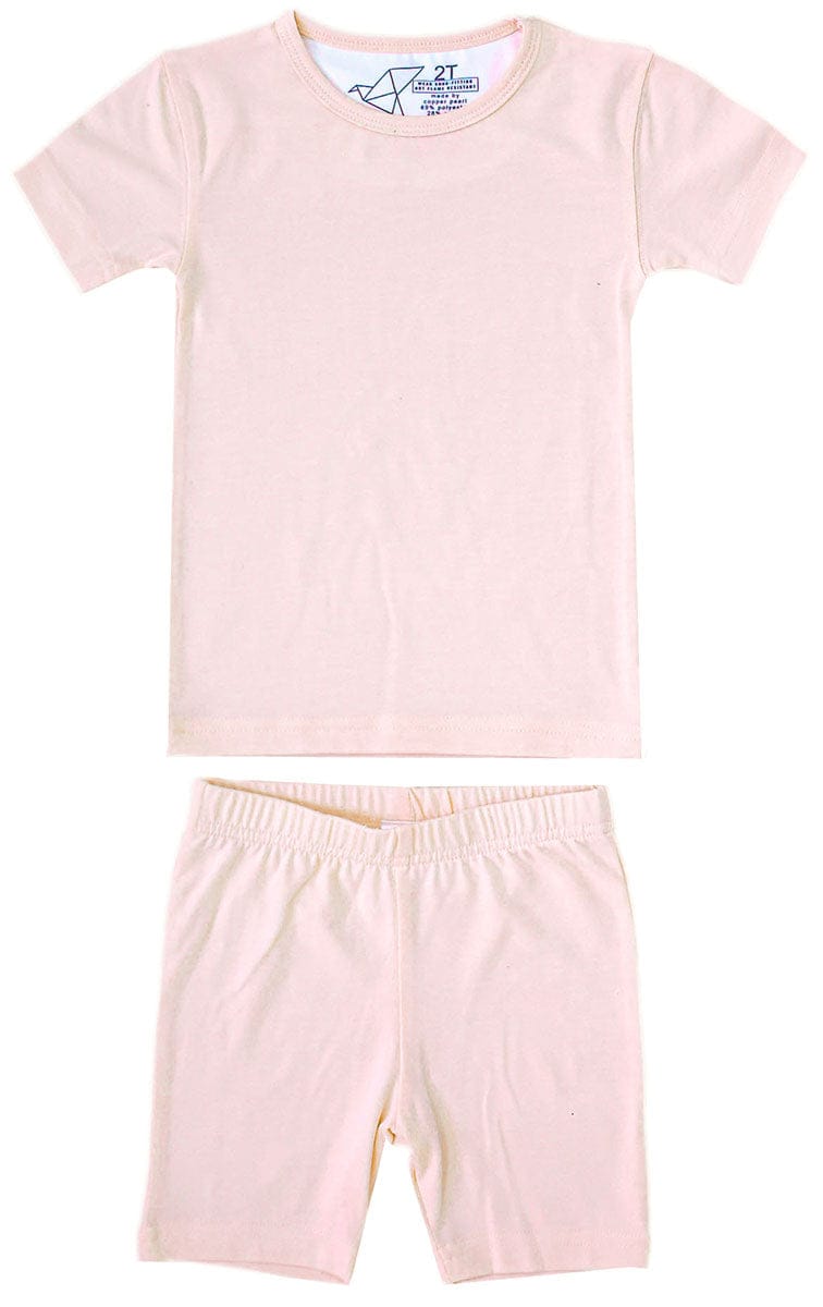 Copper Pearl 2 Piece Short Sleeve Pajamas - Blush, 18M - X003KMUMI1
