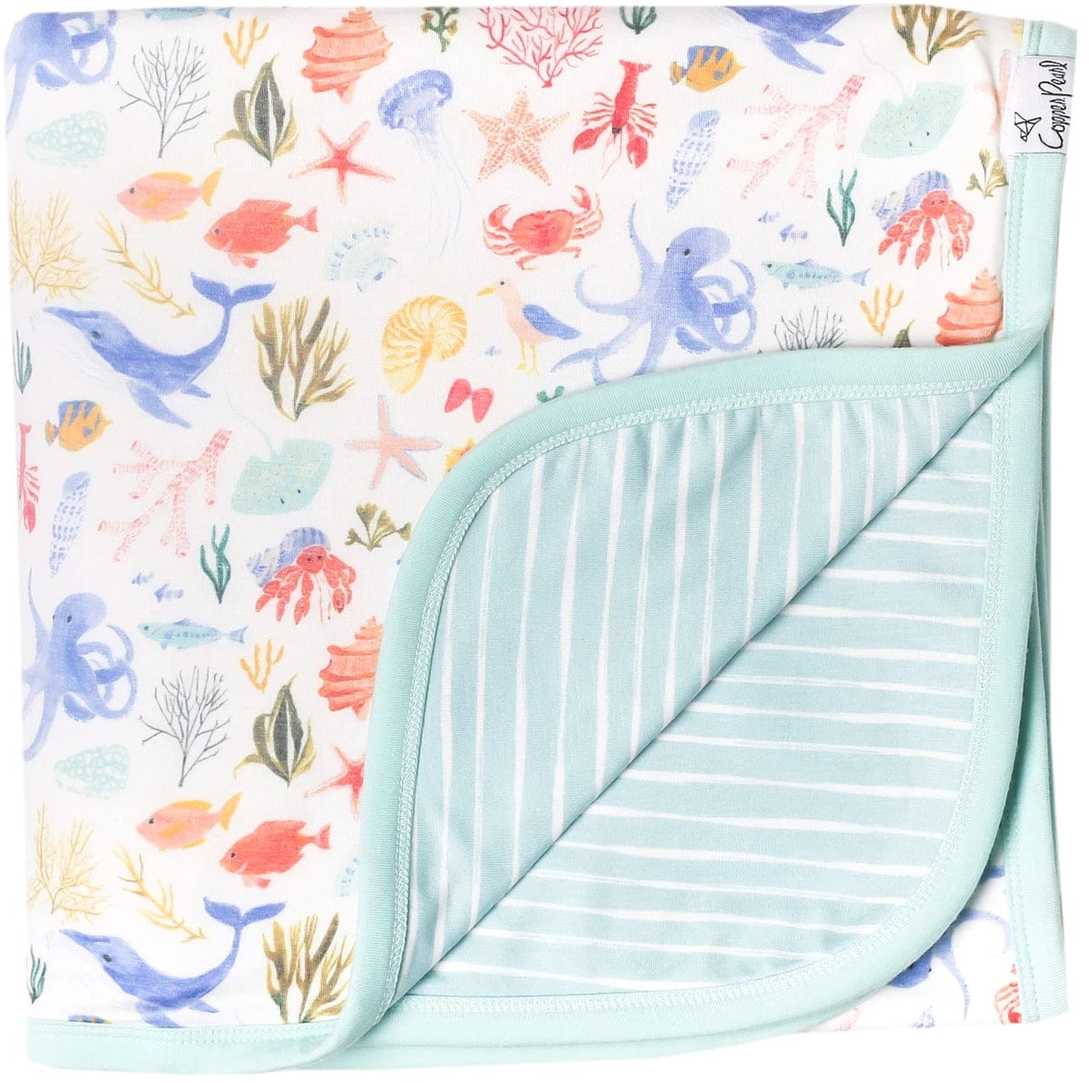 Copper Pearl 3-Layer Stretchy Quilt - Nautical