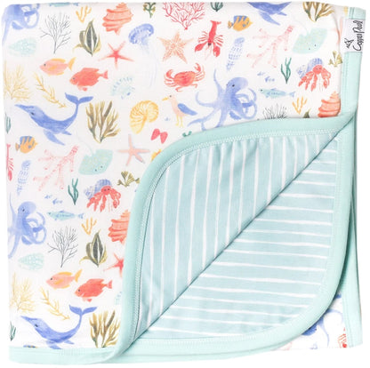 Copper Pearl 3-Layer Stretchy Quilt - Nautical