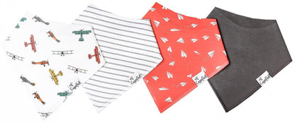 Copper Pearl Baby Bandana Bibs, 4 Pack - Ace - X002S844QT
