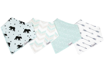 Copper Pearl Baby Bandana Bibs, 4 Pack - Archer - X00144SZQ3