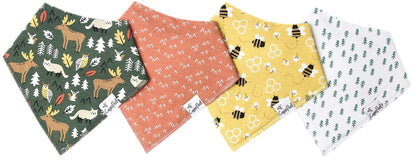 Copper Pearl Baby Bandana Bibs, 4 Pack - Atwood - X002XJL26D