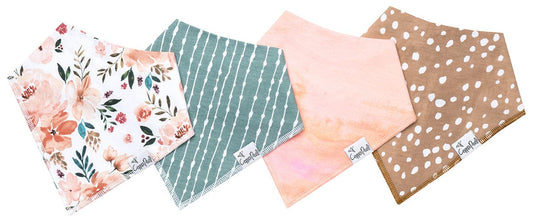 Copper Pearl Baby Bandana Bibs, 4 Pack - Autumn - X0023930K9