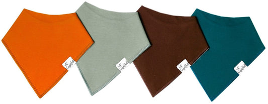 Copper Pearl Baby Bandana Bibs, 4 Pack - Blaze