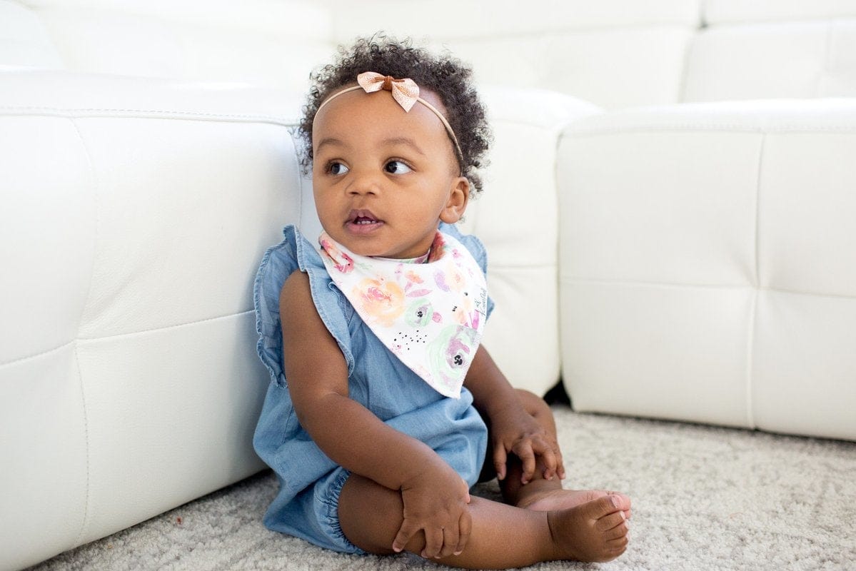 Copper Pearl Baby Bandana Bibs, 4 Pack - Bloom - X001BTSYUX