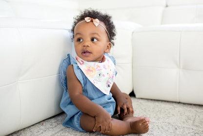 Copper Pearl Baby Bandana Bibs, 4 Pack - Bloom - X001BTSYUX