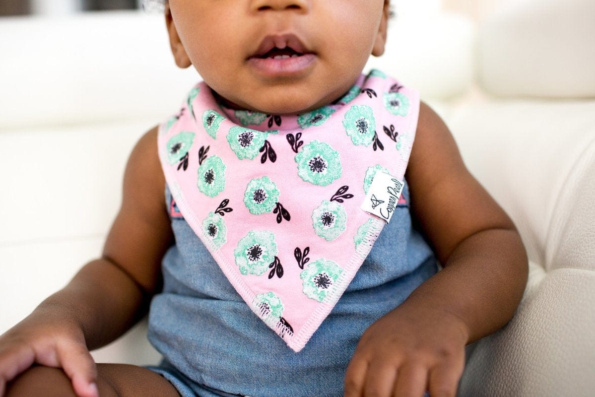 Copper Pearl Baby Bandana Bibs, 4 Pack - Bloom - X001BTSYUX
