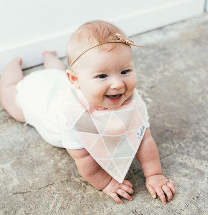 Copper Pearl Baby Bandana Bibs, 4 Pack - Blush - X000SX1QHB