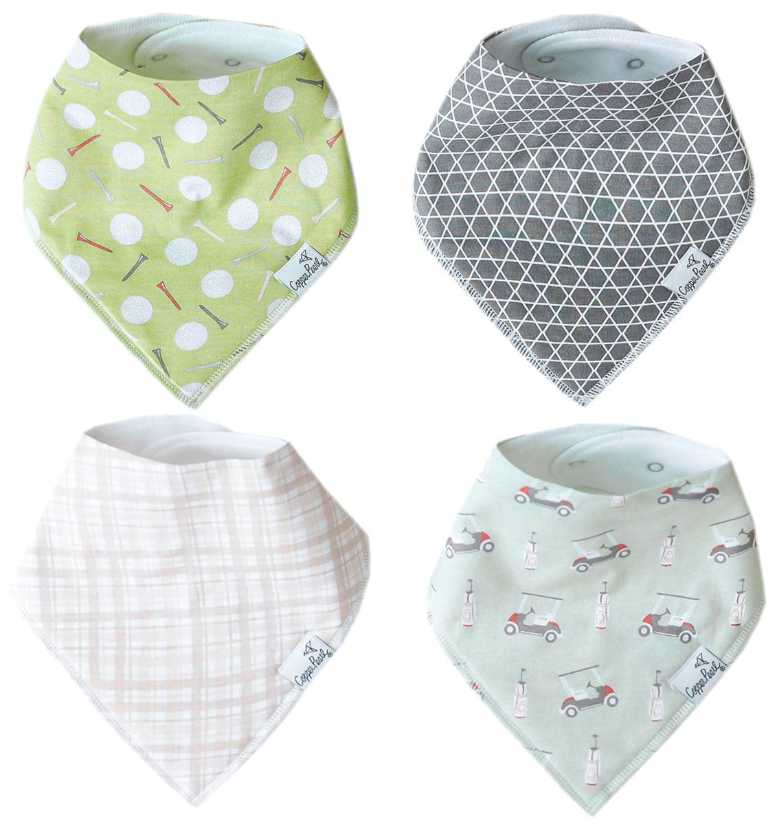Copper Pearl Baby Bandana Bibs, 4 Pack - Bogey - X003H5GSP7