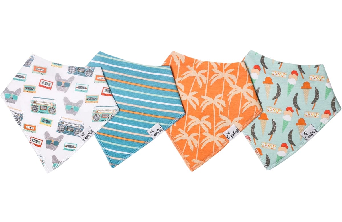 Copper Pearl Baby Bandana Bibs, 4 Pack - Bruno - X002BFEZGD