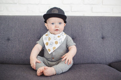 Copper Pearl Baby Bandana Bibs, 4 Pack - Chip - X001SDEQEP